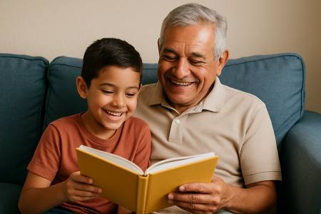 abuelo y nieto